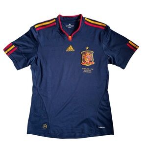 2010 World Cup Adidas Spain National Away Football Jersey Final vs. NLD Size: M